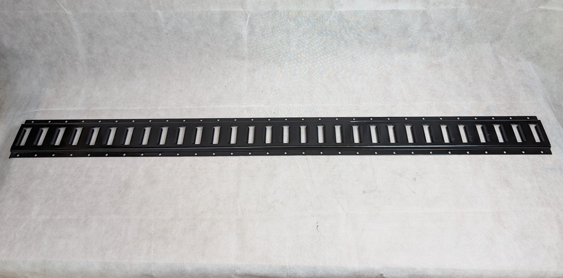 5-Foot Black Steel Horizontal E-Track Tie-Down Rail