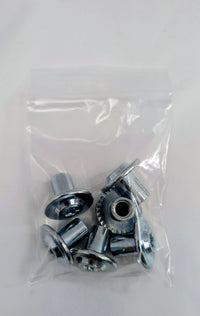 5/16"-18 Torx Barrel Nuts – 6 Pack | T55 Security Hardware for Trailer Door Hinges, Hasps & Cam Locks - close-up view | AAA T