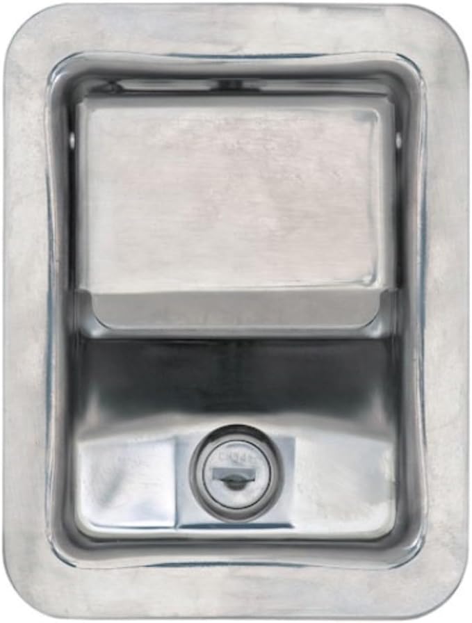 Buyers Products Stainless Steel Rotary Paddle Latch with Lock 1/2 Inch Striker