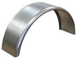 Steel Fender 9x32x15 1/2 Round 90 Degree Flange