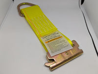 6" E-Track Rope Tie Off - Yellow | 4,400 lbs. BS - detail view | AAA Trailer