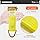 6" E-Track Rope Tie Off - Yellow | 4,400 lbs. BS - close-up view | AAA Trailer