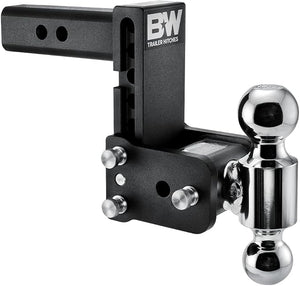 B&W Trailer Hitches Tow & Stow Adjustable Trailer Hitch Ball Mount - Fits 2