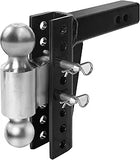 Maxxhaul Adjustable trailer hitch 2" receiver 7.5" drop 2 dual Ball Mount 2" & 2 5/16" 10000LB
