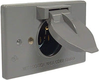 Hubbell RACO Weatherproof 15A Motor Plug Base – Rugged Outdoor Power