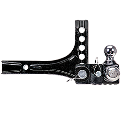 Adjustable Tri-Ball Trailer Hitch Ball Mount (1-7/8 Inch, 2 Inch, 2-5/16 Inch Trailer Balls), Fits 2 Inch Square Receiver, 4.75 Inch Drop, 14,000 lbs. Capacity, Black, 63070
