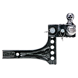 Adjustable Tri-Ball Trailer Hitch Ball Mount (1-7/8 Inch, 2 Inch, 2-5/16 Inch Trailer Balls), Fits 2 Inch Square Receiver, 4.75 Inch Drop, 14,000 lbs. Capacity, Black, 63070