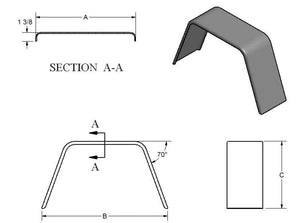 Aluminum Single Axle Fender with Reinforced Backer Plate