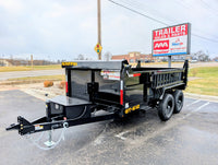 6x12 Dump Trailer 10,200 GVWR Tandem Axle Hydraulic Dump w/ Tarp Kit – Griffin GT - 7,000 lb, 3,200 PSI, 6x12 - detail view |