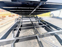 6x12 Dump Trailer 10,200 GVWR Tandem Axle Hydraulic Dump w/ Tarp Kit – Griffin GT - 7,000 lb, 3,200 PSI, 6x12 - close-up view