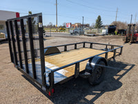 6x12 Steel Utility Trailer for Sale Near Howell, MI – Heavy-Duty Rice Trailer w/ Ramp Gate - 3,500 lb, 6x12 - detail view | A