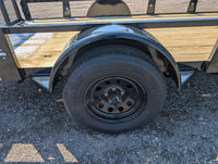 6x12 Steel Utility Trailer for Sale Near Howell, MI – Heavy-Duty Rice Trailer w/ Ramp Gate - 3,500 lb, 6x12 - alternate angle