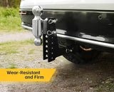 Maxxhaul Adjustable trailer hitch 2" receiver 7.5" drop 2 dual Ball Mount 2" & 2 5/16" 10000LB