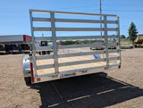 New Silver Ox 7x16 Tandem Axle Aluminum Utility Trailer with Heavy Duty Package