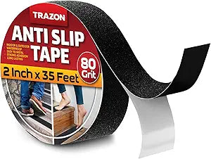 Grip Tape - Heavy Duty Anti Slip Tape for Trailer Ramps  Waterproof 2Inch x 35Ft