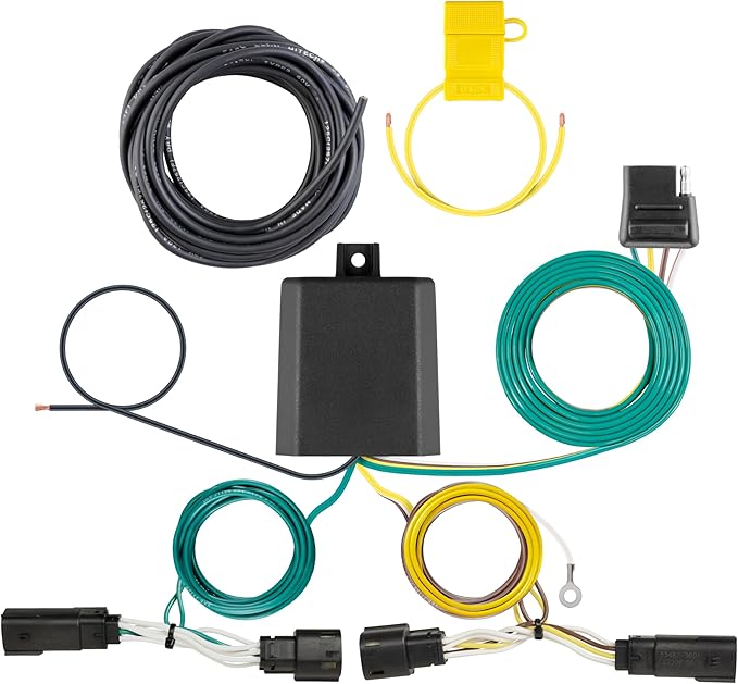 CURT 56507 Vehicle-Side Custom 4-Pin Trailer Wiring Harness, Fits Select Ford Escape