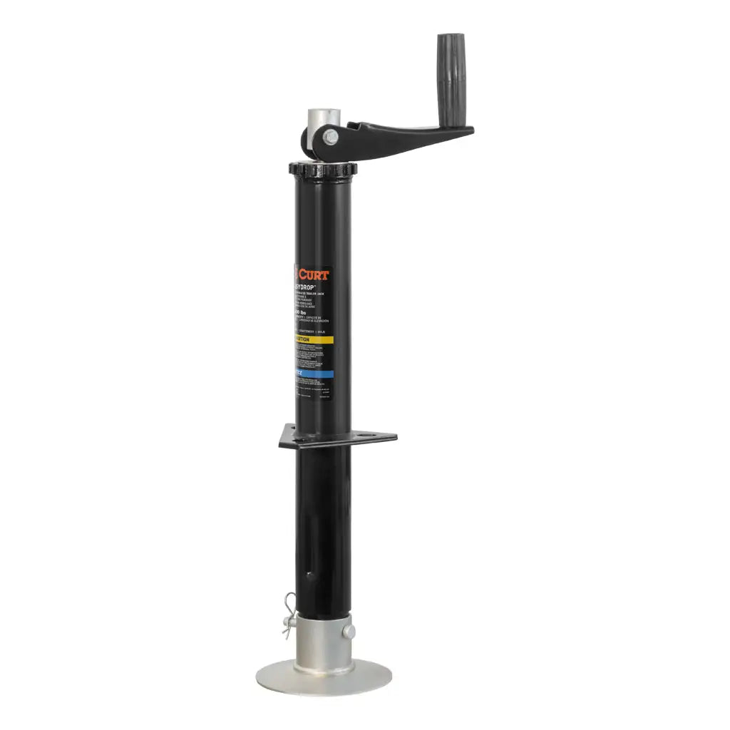 Lippert Curt Quick Drop Drill-Operated Tongue Jack, 2,000 lbs, 14" Travel #733926