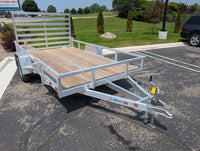 7x12 Aluminum Utility Trailer for Sale in Howell, MI – Silver Ox Single Axle w/ Ramp Gate - 3,500 lb, 7x12 - component detail