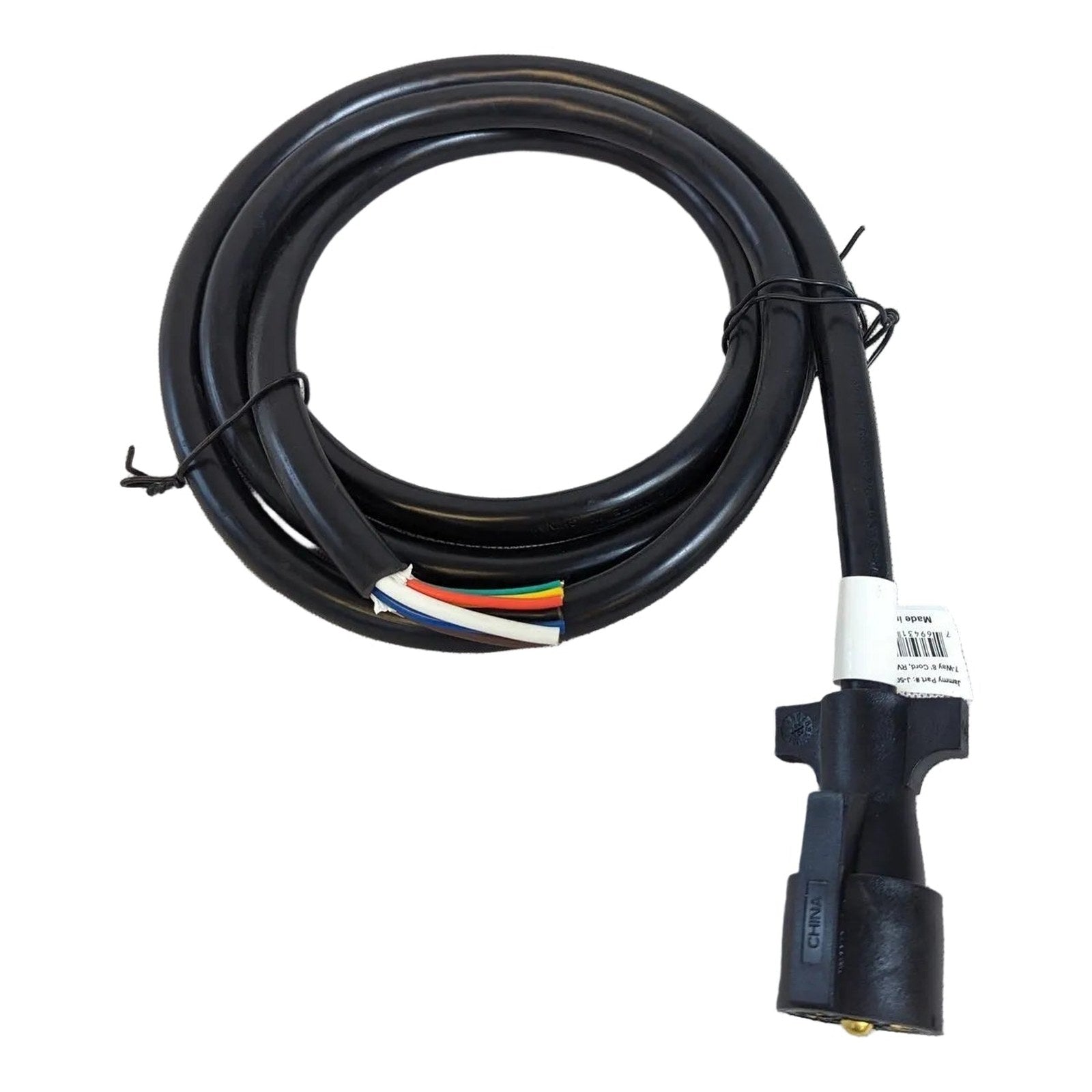 Jammy 8' Trailer Wire Harness 7 Way Round Connector Cord