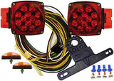 Jammy Universal LED Submersible/Marine & Boat Trailer Light Kit for Under 80" Trailers