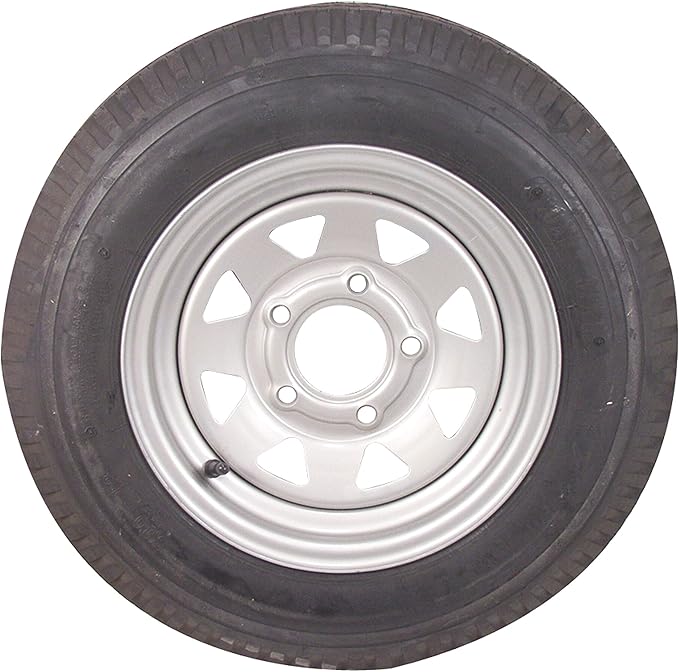 Trailer Tire 5.3 x 12, Load Range C, 5 Hole, Galvanized Wheel