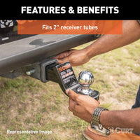 CURT Class 3 Trailer Hitch Ball Mount - 7500 lbs Capacity - 7500 lbs - detail view | AAA Trailer