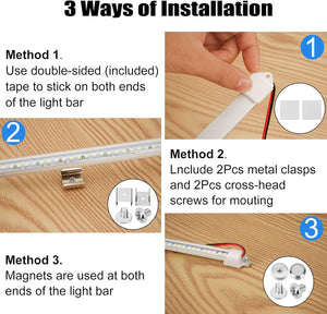 12v LED Interior Light Bar, 6500K White Light for Enclosed Cargo Trailer