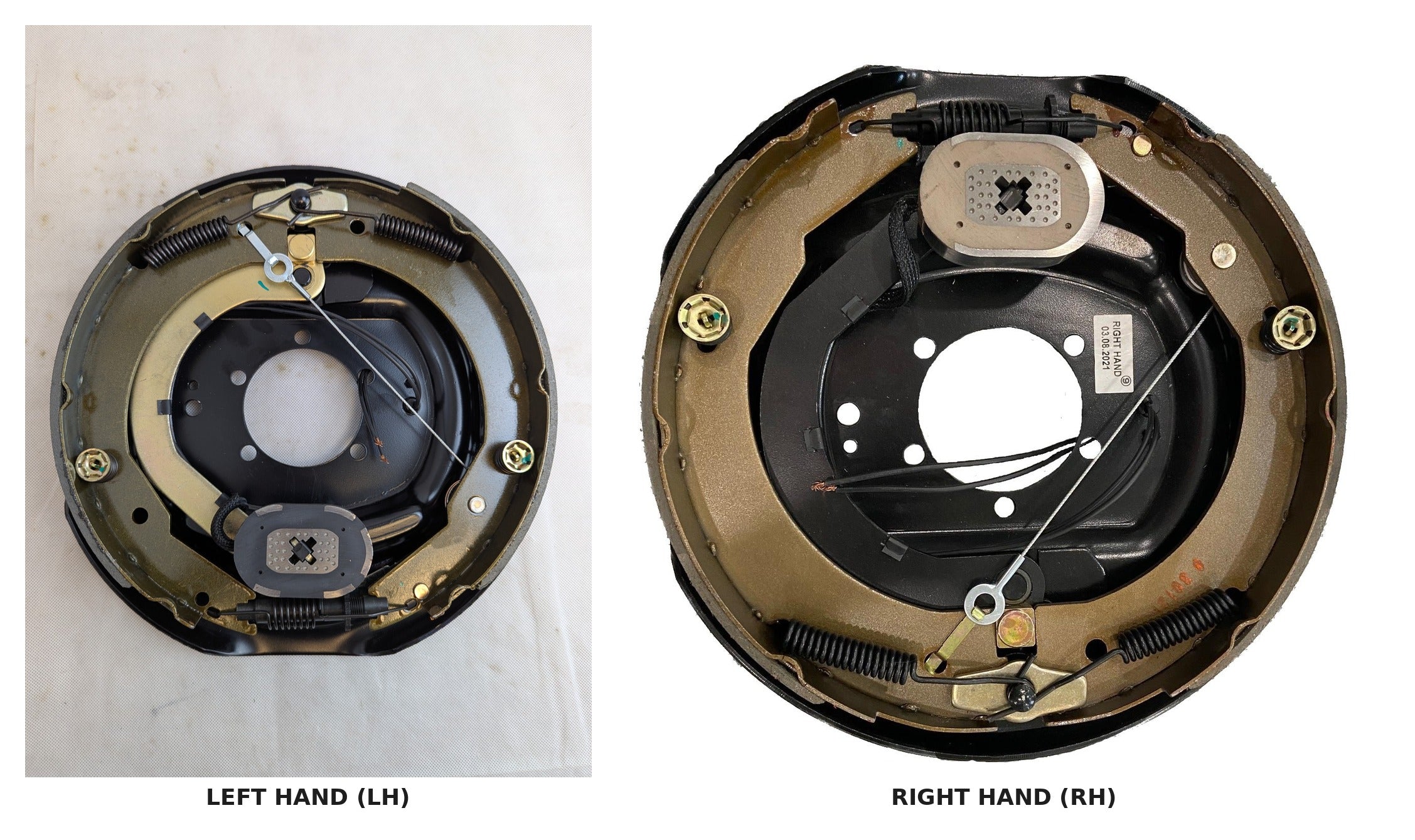 TRP 12" x 2" Self-Adjusting Electric Trailer Brake — BK-12E-01SA (LH) / BK-12E-02SA (RH) | 7,000 lb Axles | Lippert & Dexter Compatible
