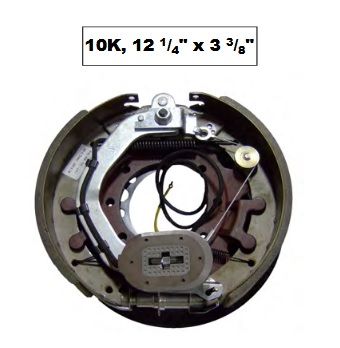 TRP 9k -10k 12 1/4" x 3 3/8" Electric LH Brake Assembly BK-10KE-01