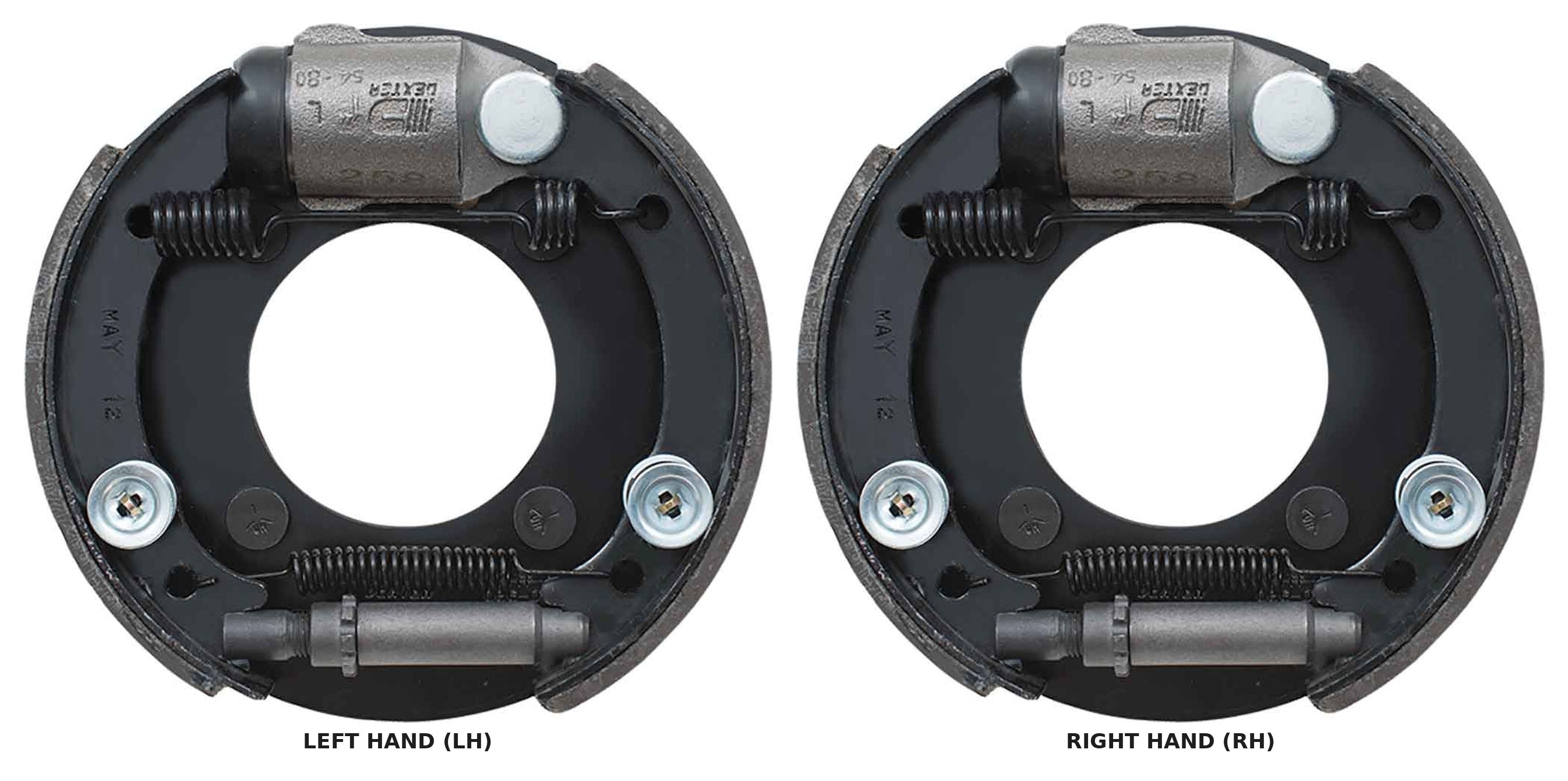 Dexter 7" x 1-3/4" Hydraulic Uni-Servo Brake Assembly — K23-398-00 (LH) / K23-399-00 (RH)