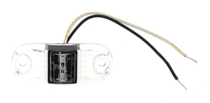 TecNiq S17 Surface Mount LED Marker - Amber Clear Lens 2"x1" AAA Trailer