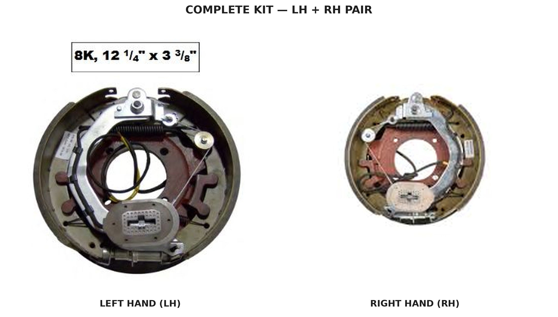 TRP 8K Electric Trailer Brake — 12-1/4" x 3-3/8" | 8,000 lb Axles | Lippert & Dexter Compatible