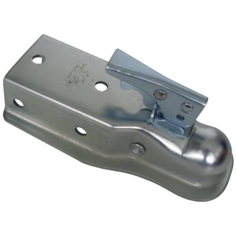 Channel Tongue Trailer Coupler - Trigger Latch - Zinc - 2