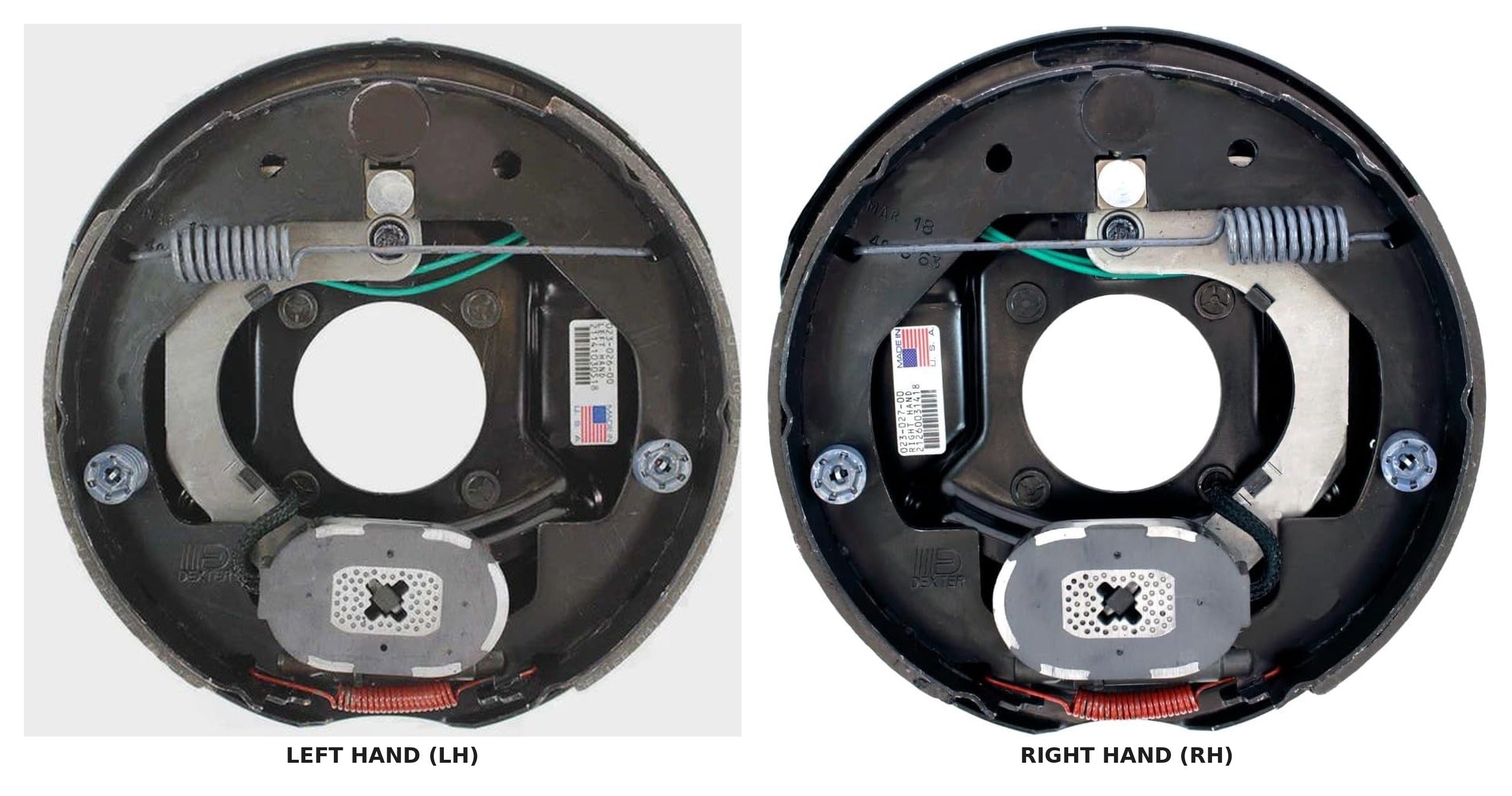 Dexter 10" x 2-1/4" Electric Brake Assembly — 3,500 lb Axles | K23-026-00 (LH) / K23-027-00 (RH)