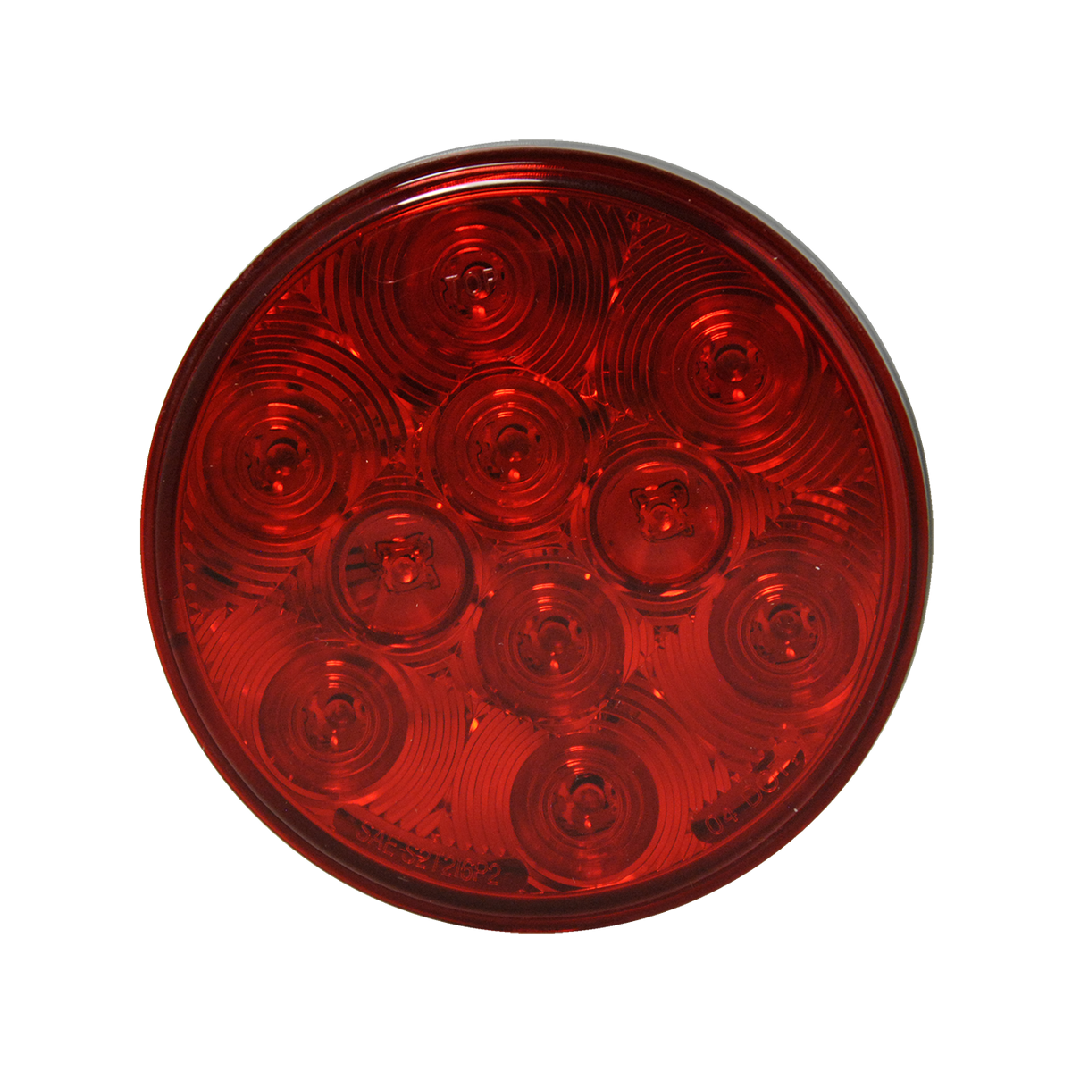 Red LED 4" Round Stop/Turn/Tail Light Grommet Mount (Light Only)
