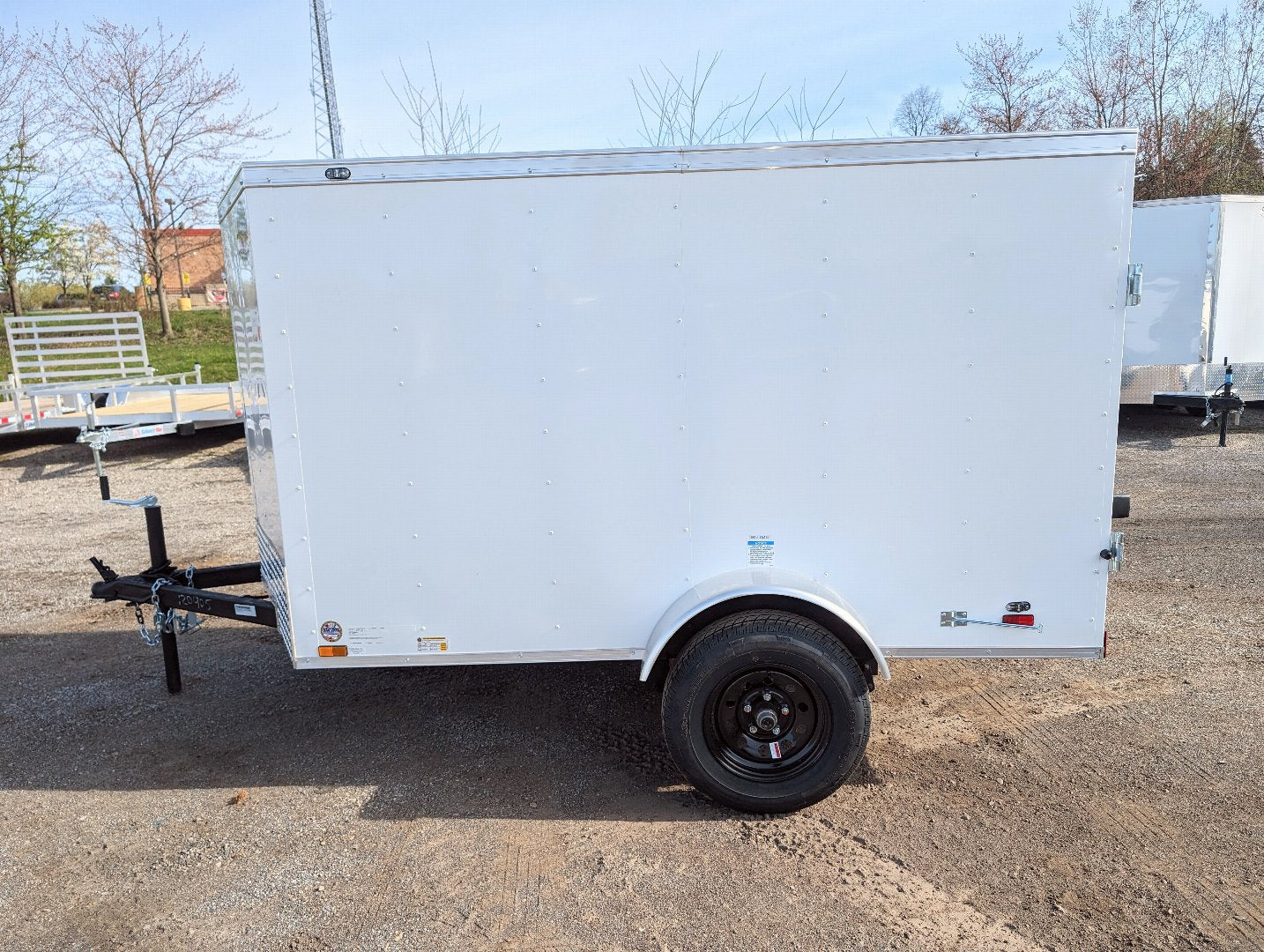 Cargo Mate SSV 5x8 Cargo Trailer w Swing Door - White - Stock# 123143