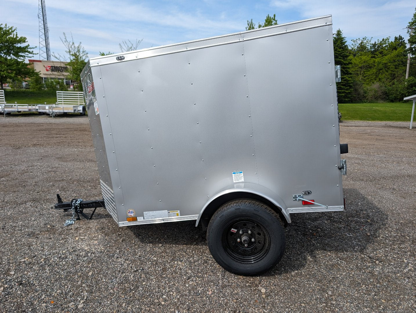 Cargo Mate SSV 4x6 Enclosed Cargo Trailer - Silver - Stock# 123133