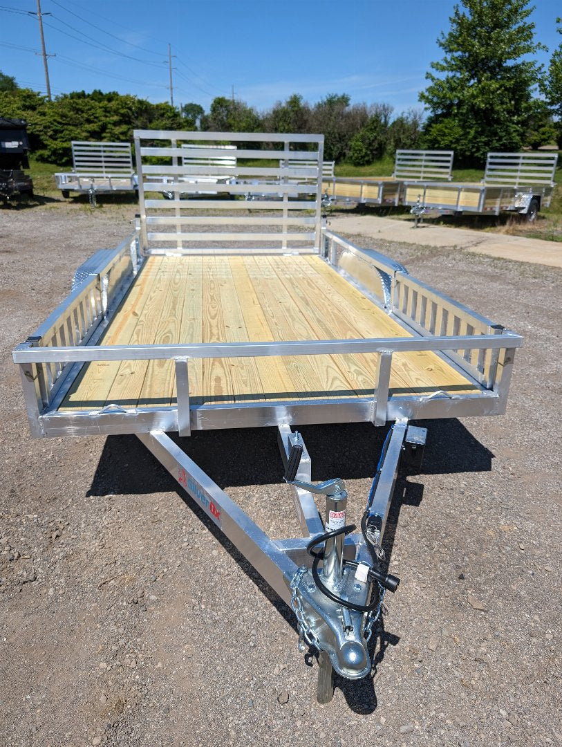 Silver Ox 7x14 Tandem Axle Aluminum Utility Trailer with ATV Ramps