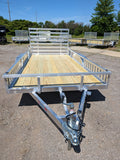 Silver Ox 7x14 Tandem Axle Aluminum Utility Trailer with ATV Ramps