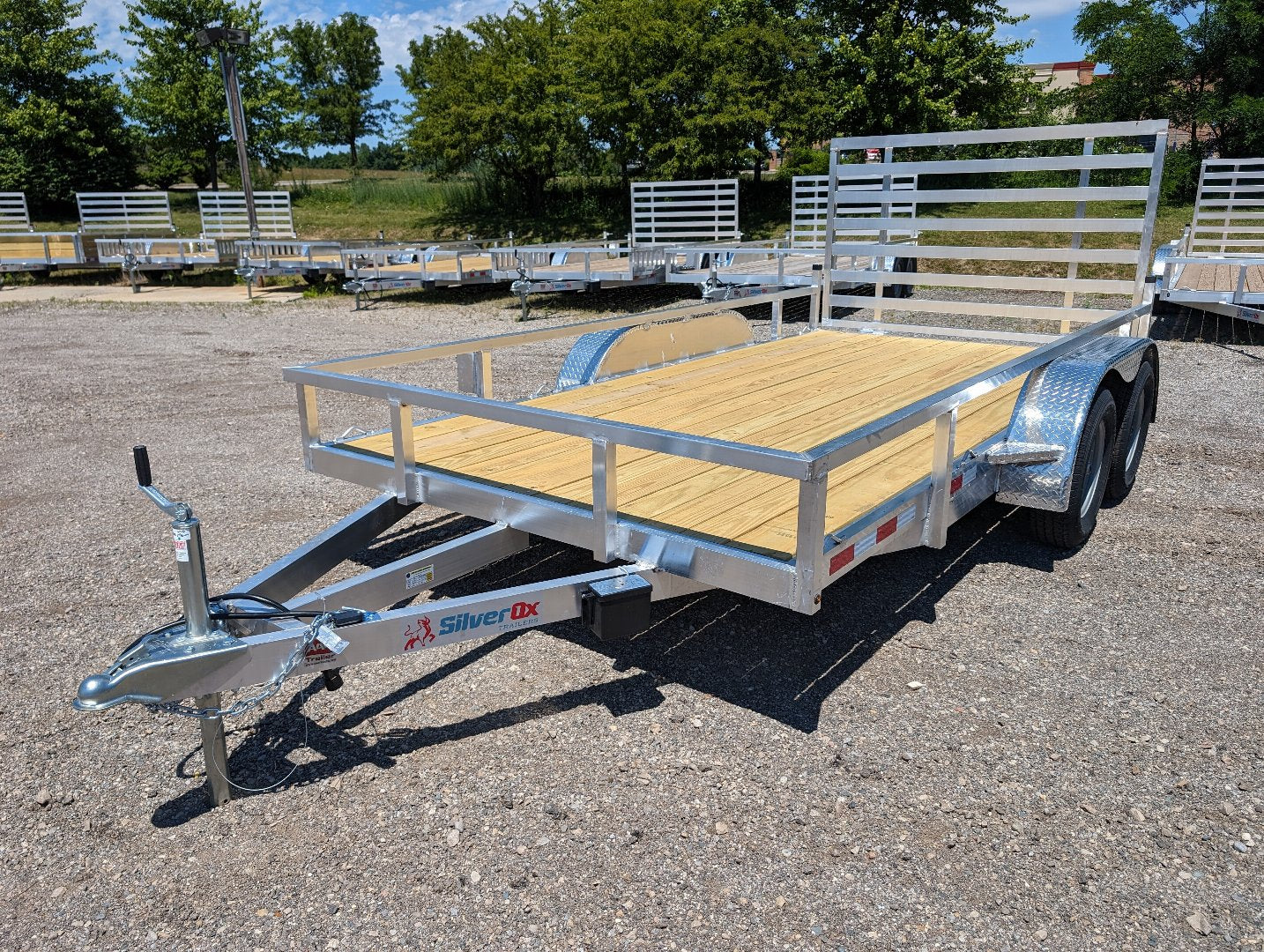 Silver Ox 7x14 Tandem Axle Aluminum Utility Trailer