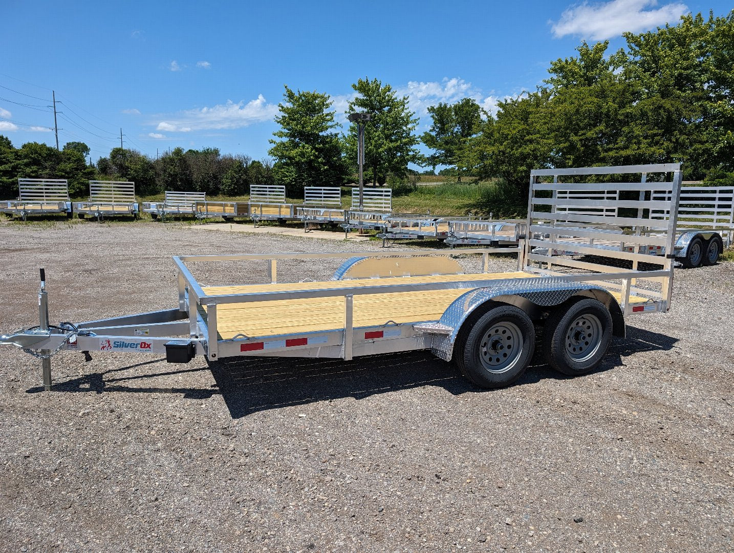 Silver Ox 7x14 Tandem Axle Aluminum Utility Trailer