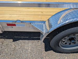 Silver Ox 7x14 Tandem Axle Aluminum Utility Trailer