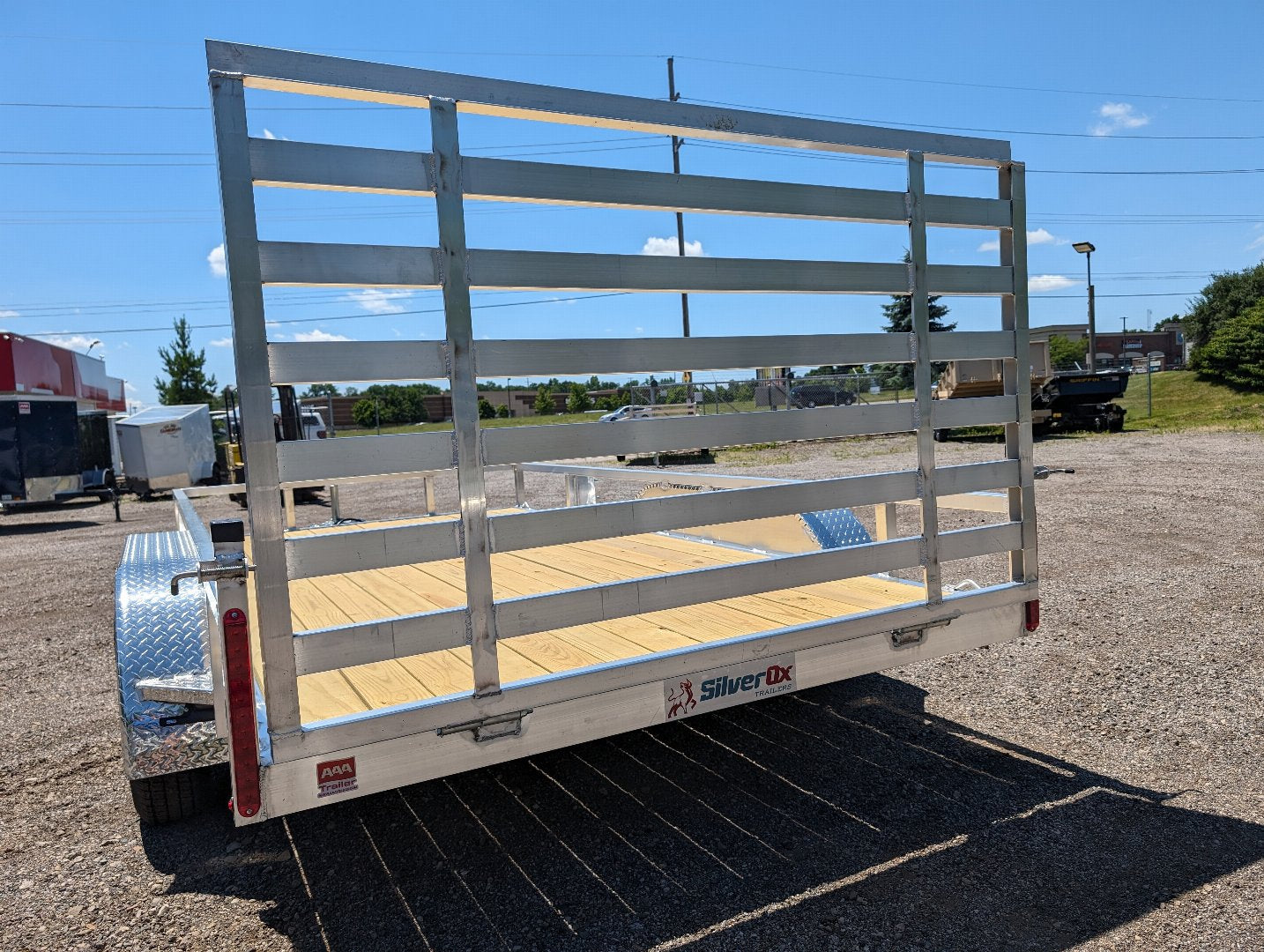 Silver Ox 7x14 Tandem Axle Aluminum Utility Trailer