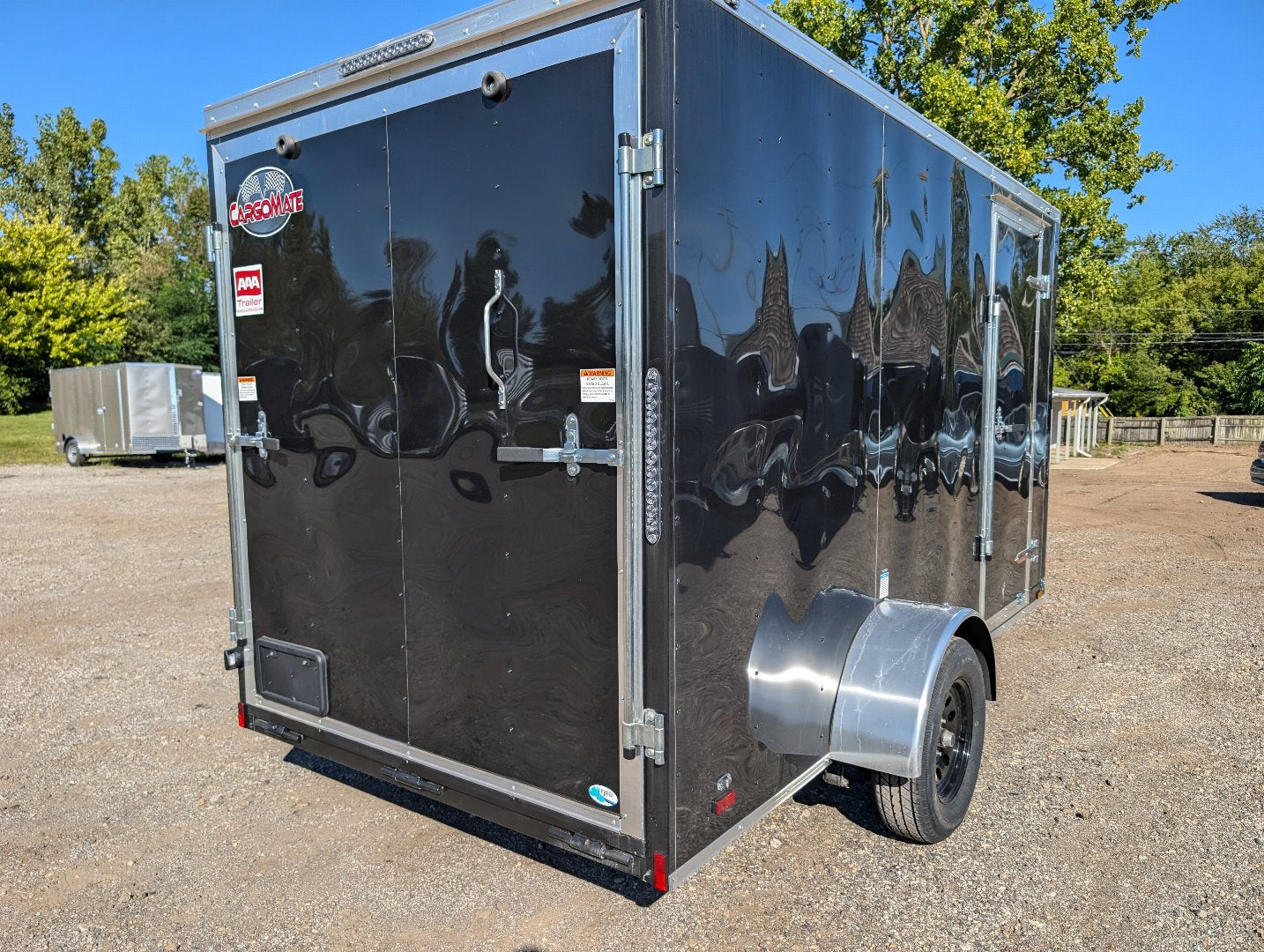 Cargo Mate 6x12 SA Enclosed Trailer w Ramp Door - Black - Stock# 105372