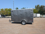 American Hauler 6x12 Enclosed Cargo Trailer w Ramp Door - Charcoal - Stock# 21115