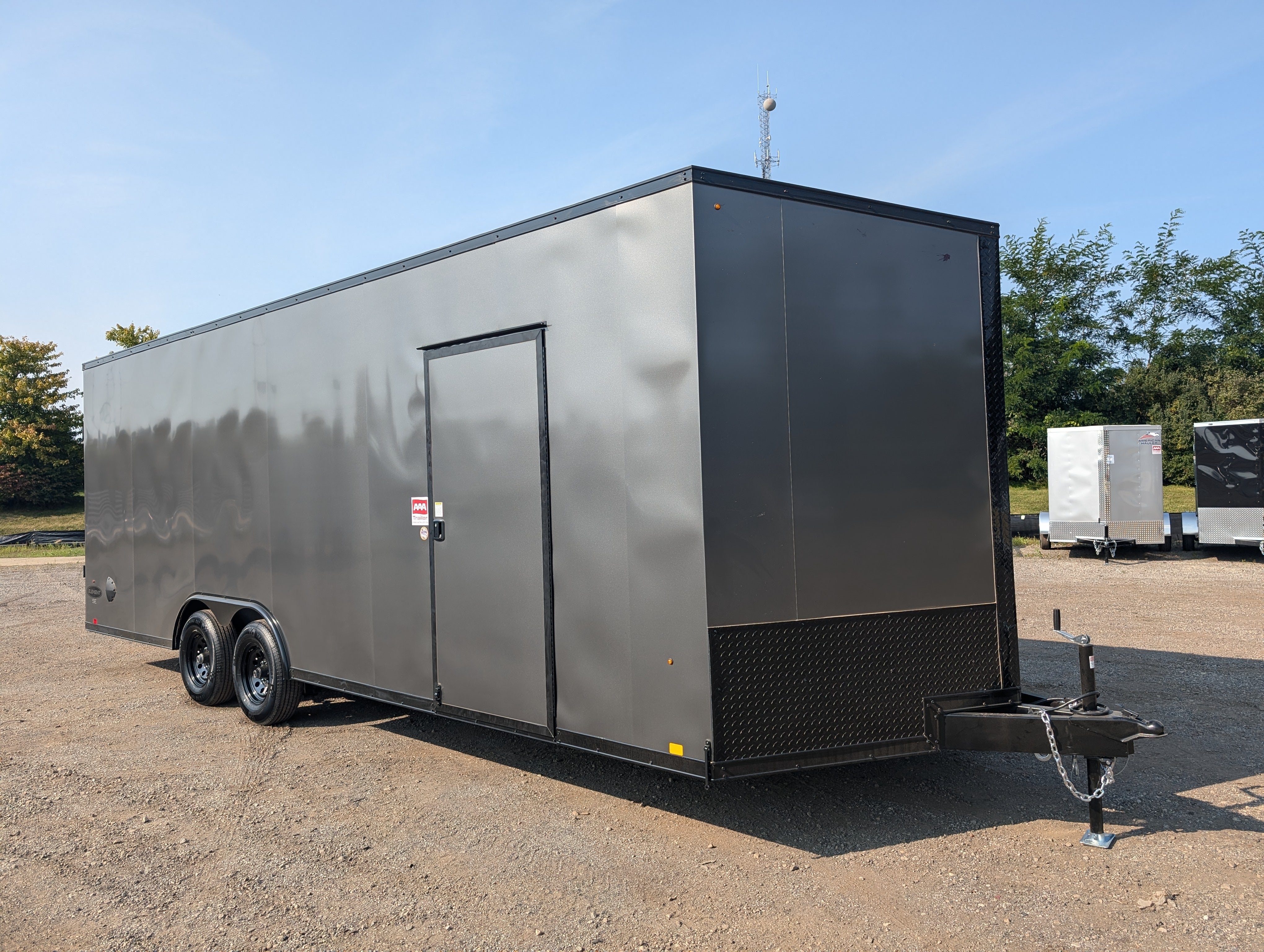 LOOK 8.5x24ft Enclosed Car Hauler / Race Trailer with Ultimate Escape Door