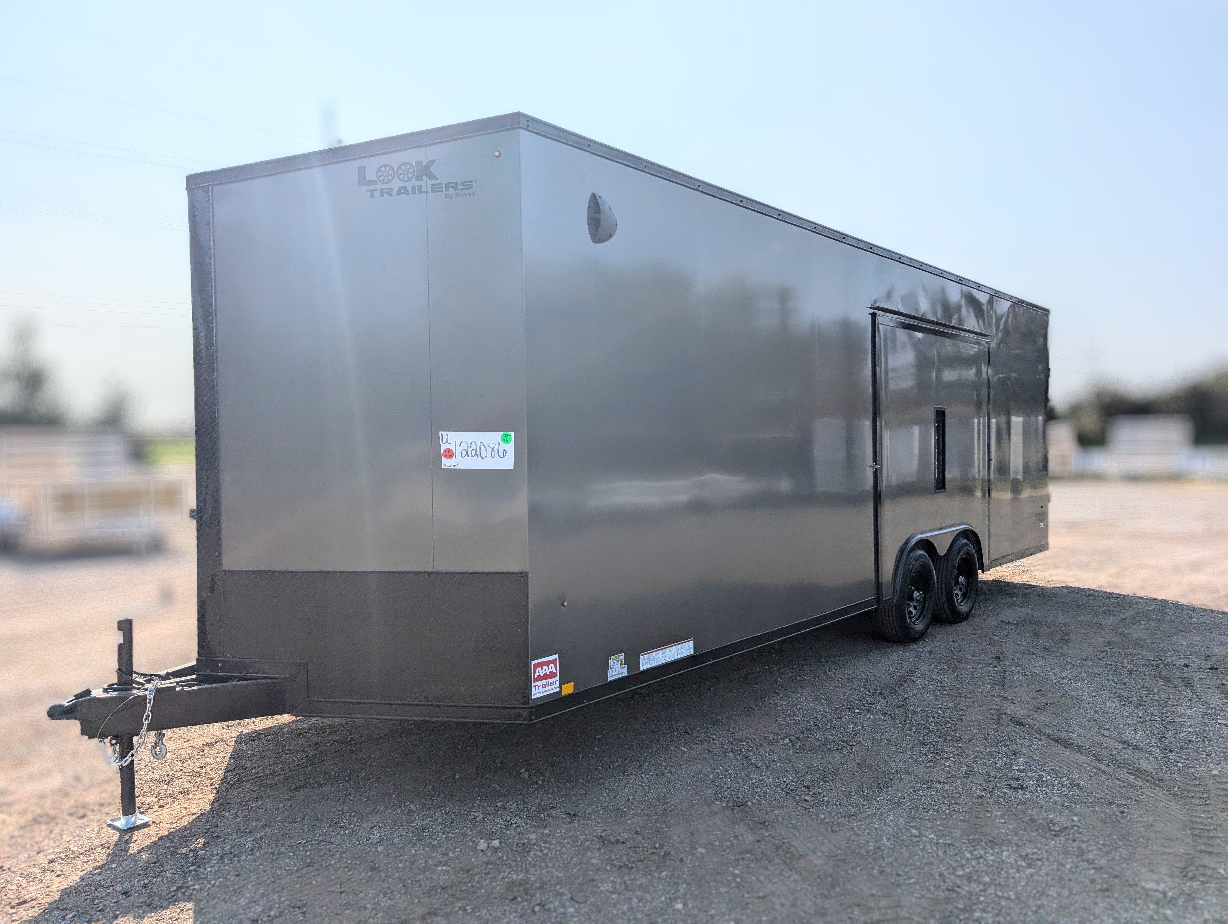 LOOK 8.5x24ft Enclosed Car Hauler / Race Trailer with Ultimate Escape Door