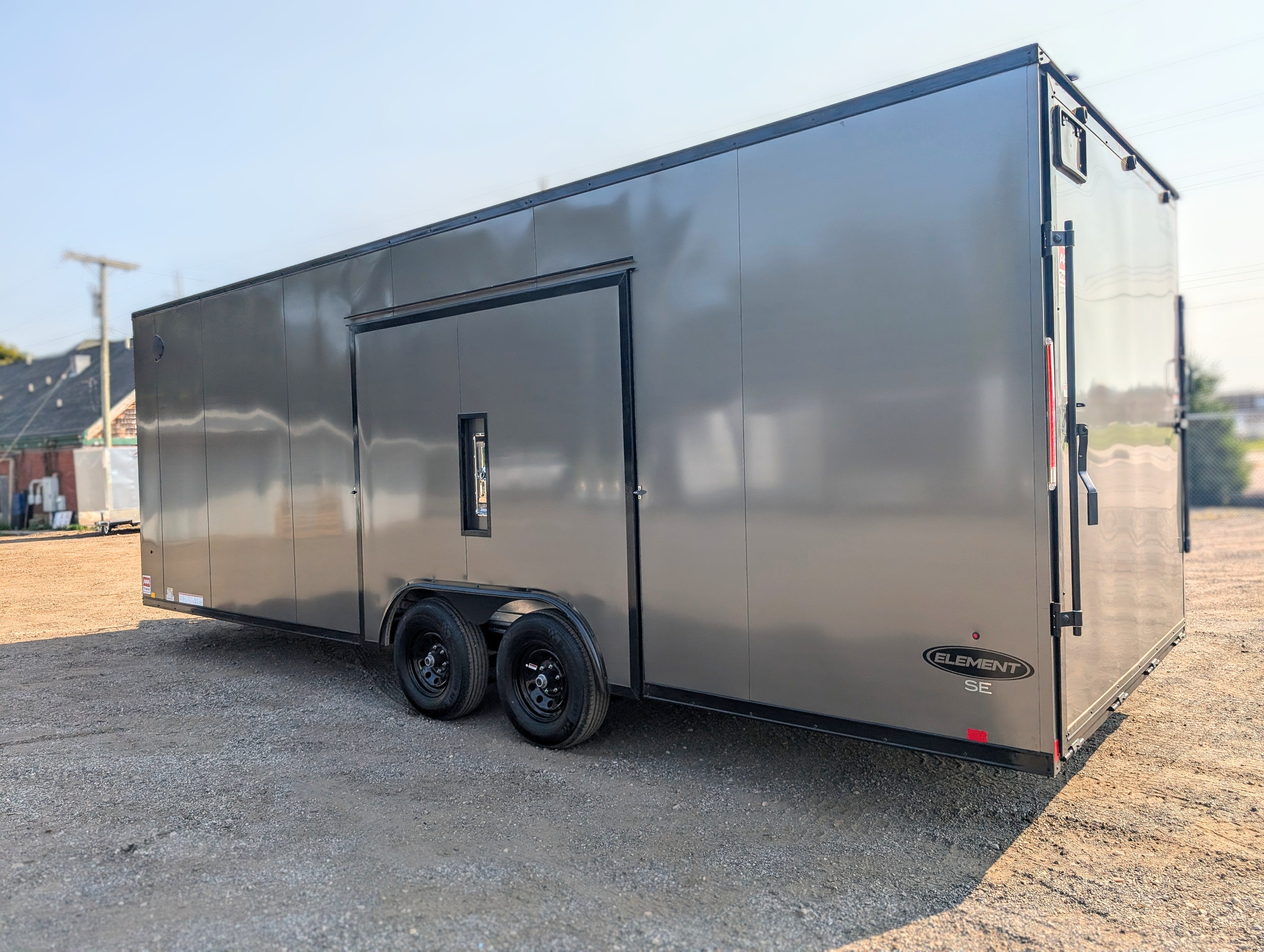 LOOK 8.5x24ft Enclosed Car Hauler / Race Trailer with Ultimate Escape Door