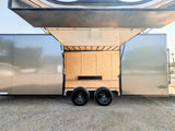 LOOK 8.5x24ft Enclosed Car Hauler / Race Trailer with Ultimate Escape Door