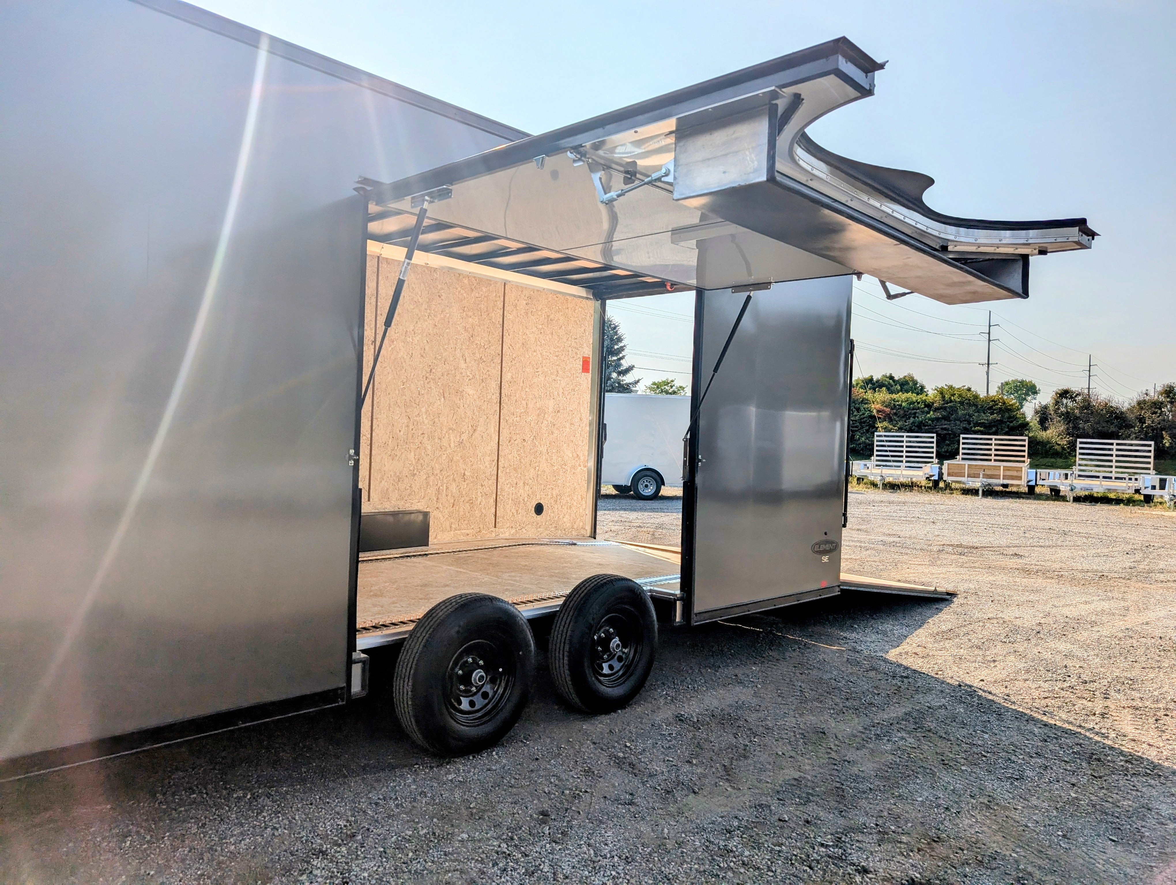 LOOK 8.5x24ft Enclosed Car Hauler / Race Trailer with Ultimate Escape Door